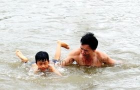tập bơi - tân quảng
